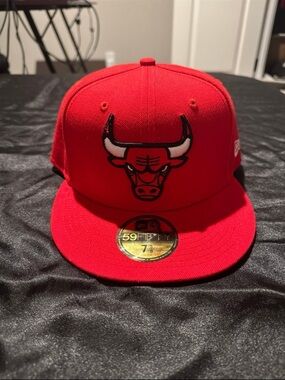 New Era Red Chicago Bulls Fitted Cap